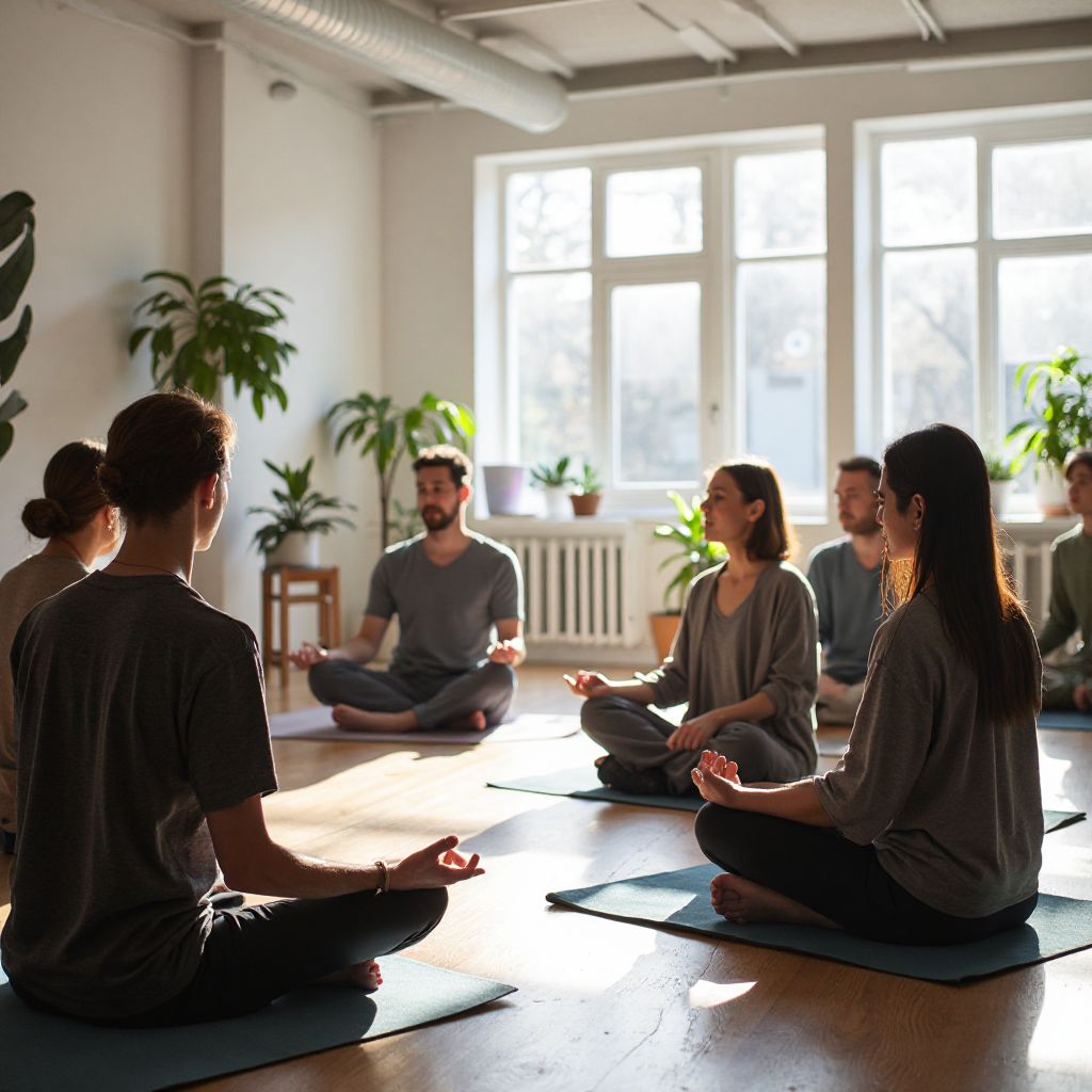 Mindfulness workshop in progress