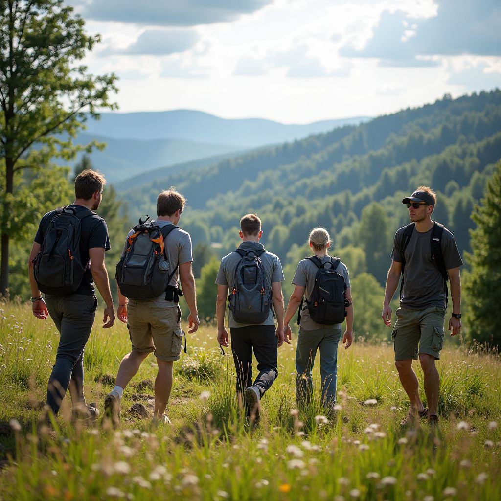 Outdoor team building activity