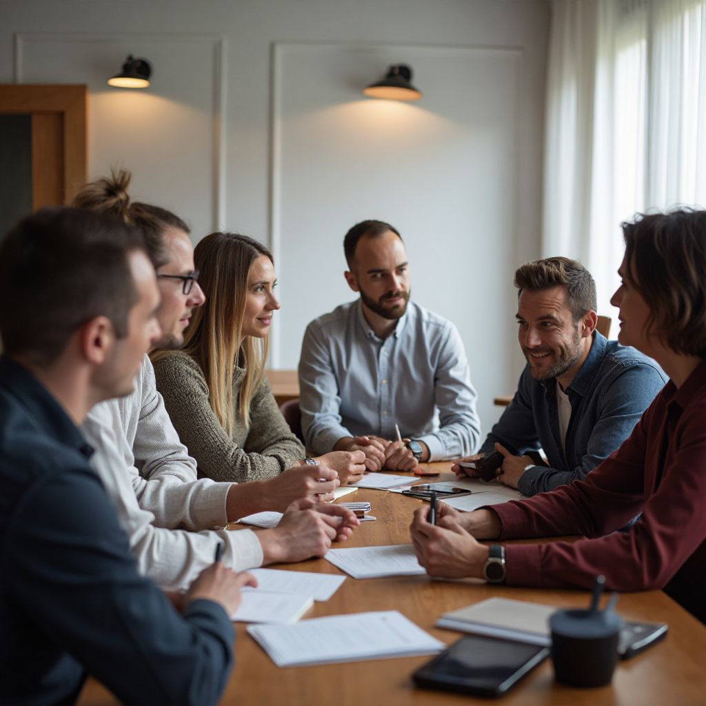Community gathering at workshop