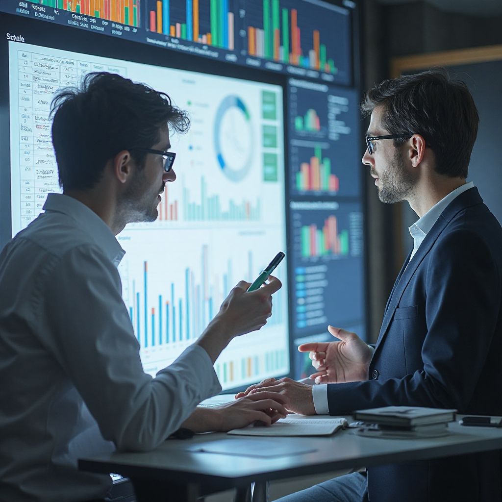 Research team analyzing data